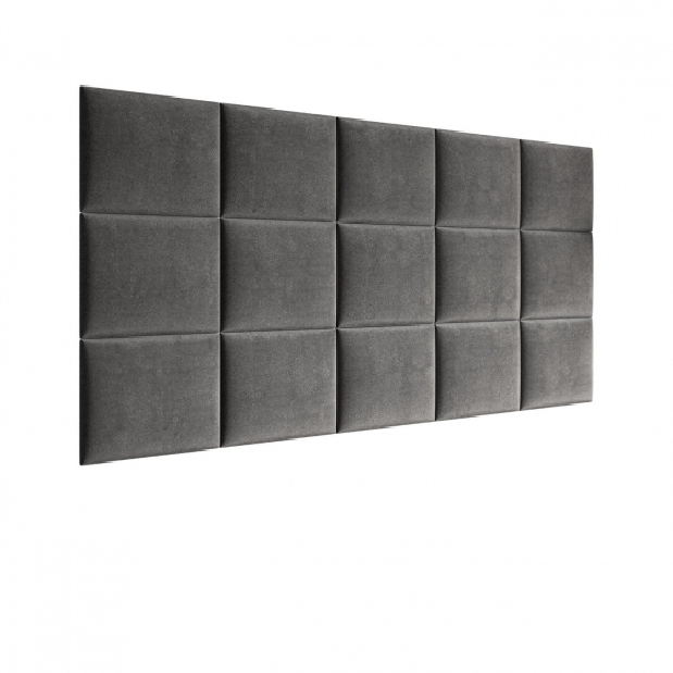 Čalúnený nástenný panel (5 ks) Pag 40x30 (tmavosivá) *výpredaj