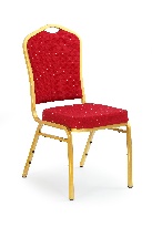 Jedálenská stolička Carn (bordová + zlatá)