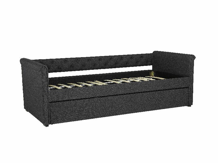 Rozkladacia posteľ 90 cm LISABON (s roštom) (sivá) *výpredaj