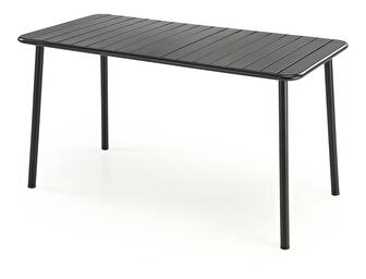 Záhradný stôl Basto 1 (čierna) (pre 6 osôb)