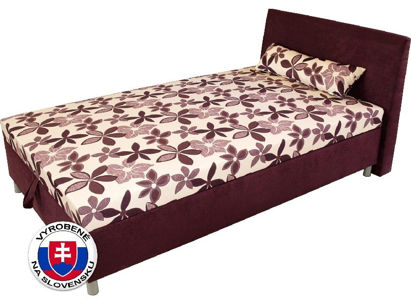 Jednolôžková posteľ (váľanda) 100 cm Benab Elsona komfort (s roštom, matracom a snímateľným vankúšom)