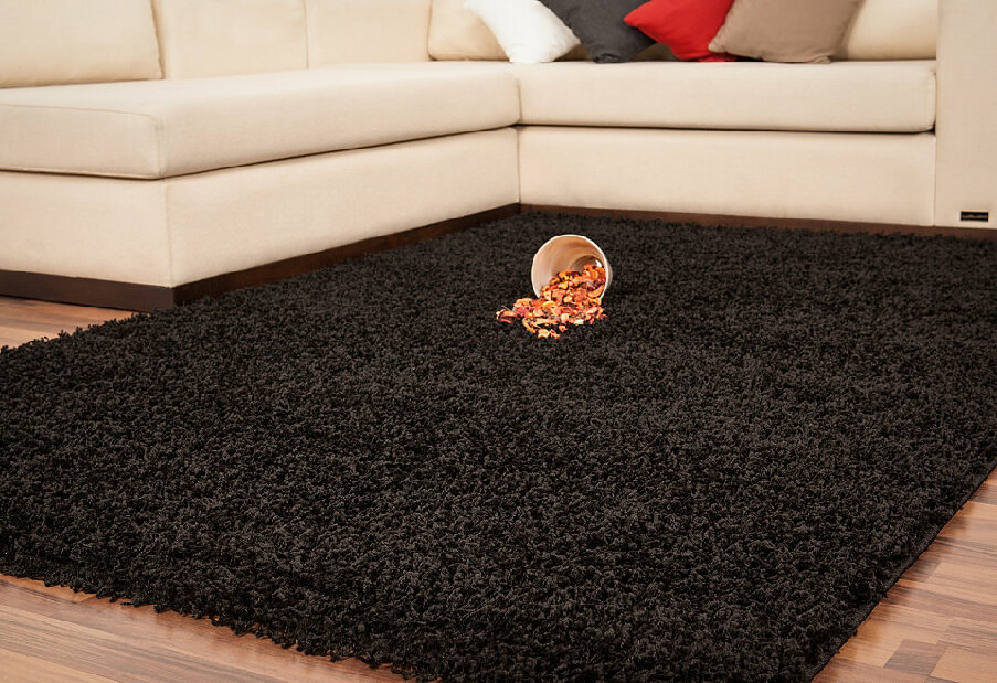 Kusový koberec Relax 150 Black (120 x 120 cm)