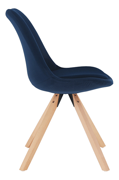 Jedálenská stolička Fra (modrá + buk)