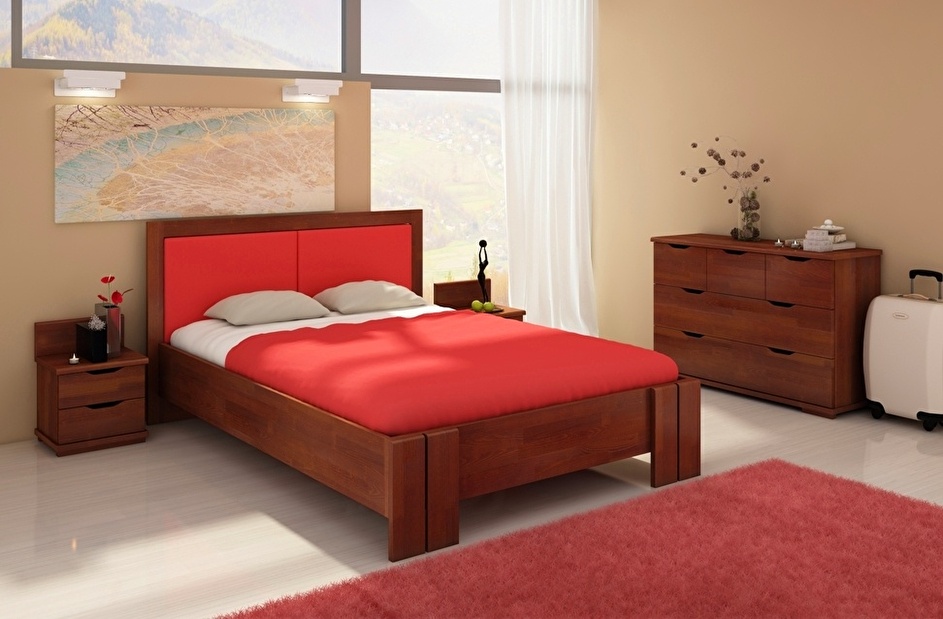 Manželská posteľ 180 cm Naturlig Manglerud High BC (borovica)