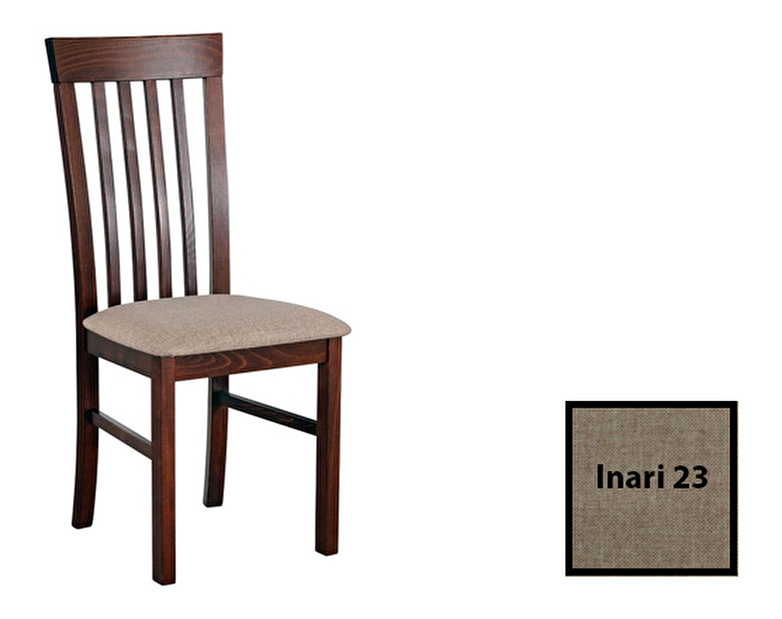 Jedálenská stolička Figaro II (orech + hnedá) *bazár
