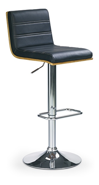 Barová stolička Hayley Orech + Čierna