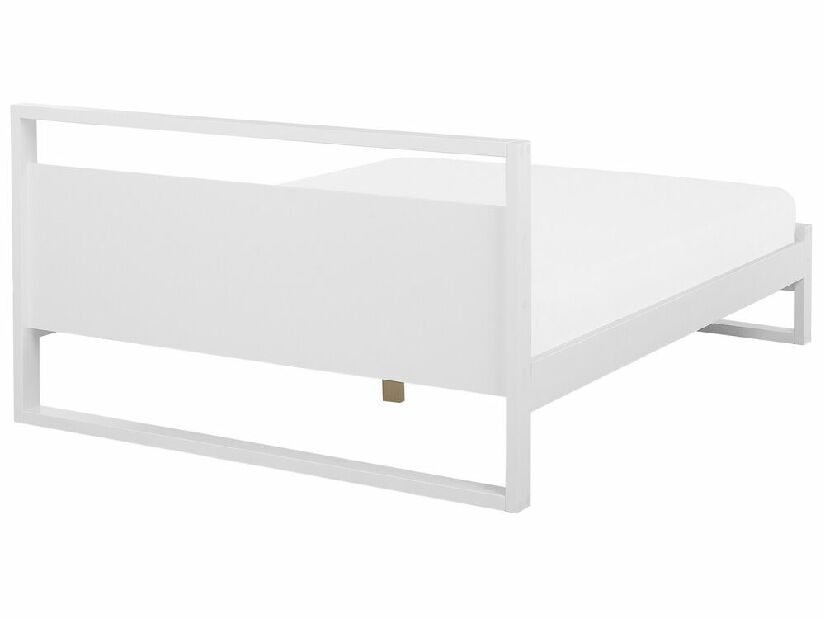 Manželská posteľ 180 cm GIACOMO (s roštom) (biela)