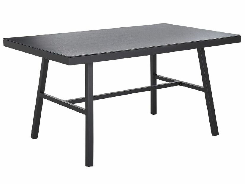Záhradný stôl Caman (čierna) (pre 4 osoby)