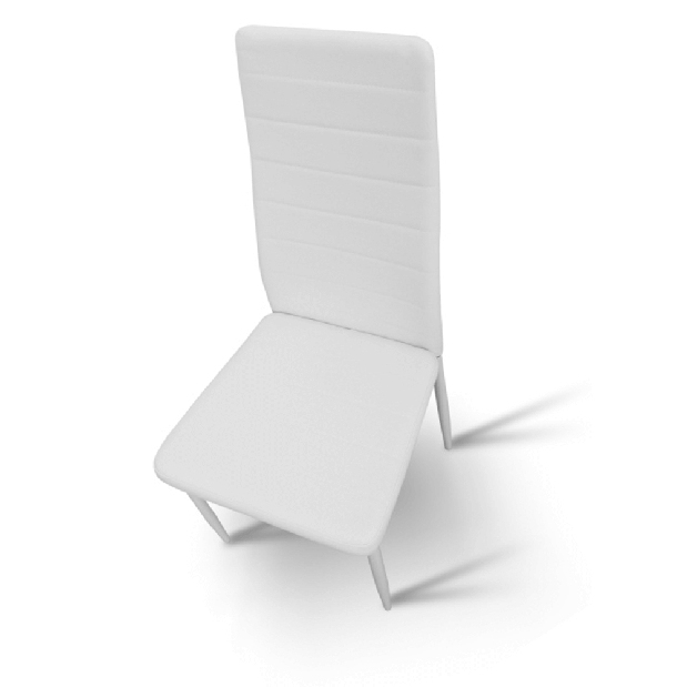 Set 3ks. jedálenských stoličiek Collort nova (biela ekokoža) *výpredaj