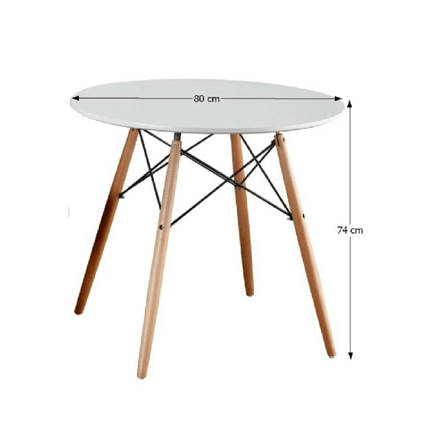 Jedálenský stôl 80 cm Gideron