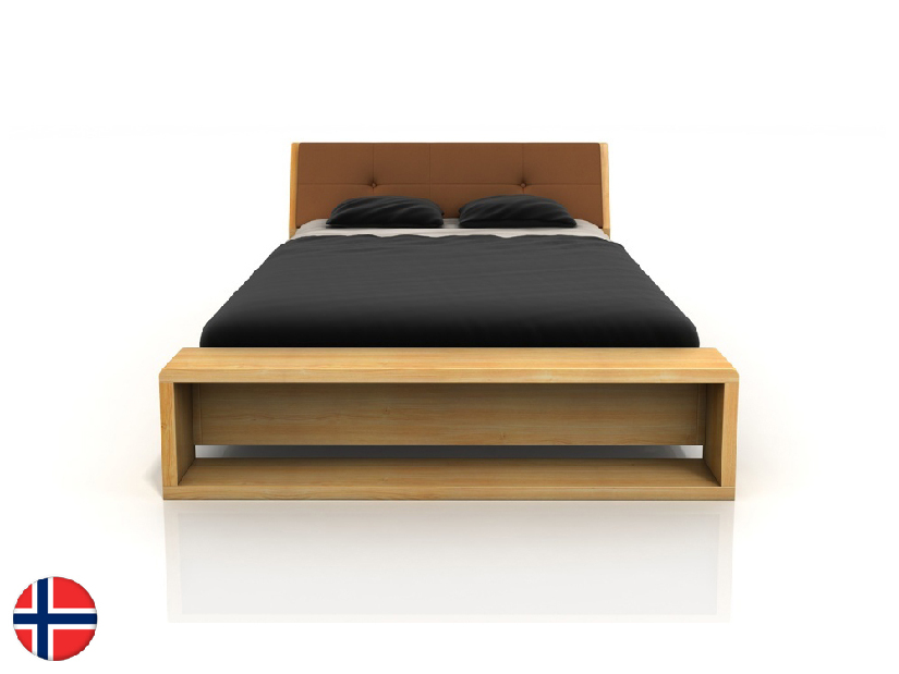 Manželská posteľ 160 cm Naturlig Ervik (borovica) (s roštom)