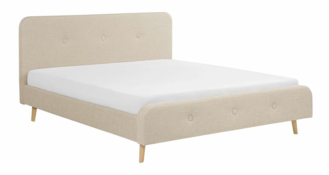 Manželská posteľ 180 cm ROME (s roštom) (béžová)