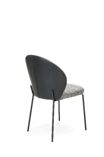 Jedálenska stolička Kortney (sivá + čierna)