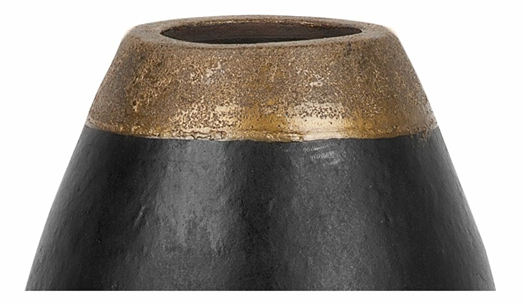 Váza CORIBA 32 cm (keramika) (čierna)