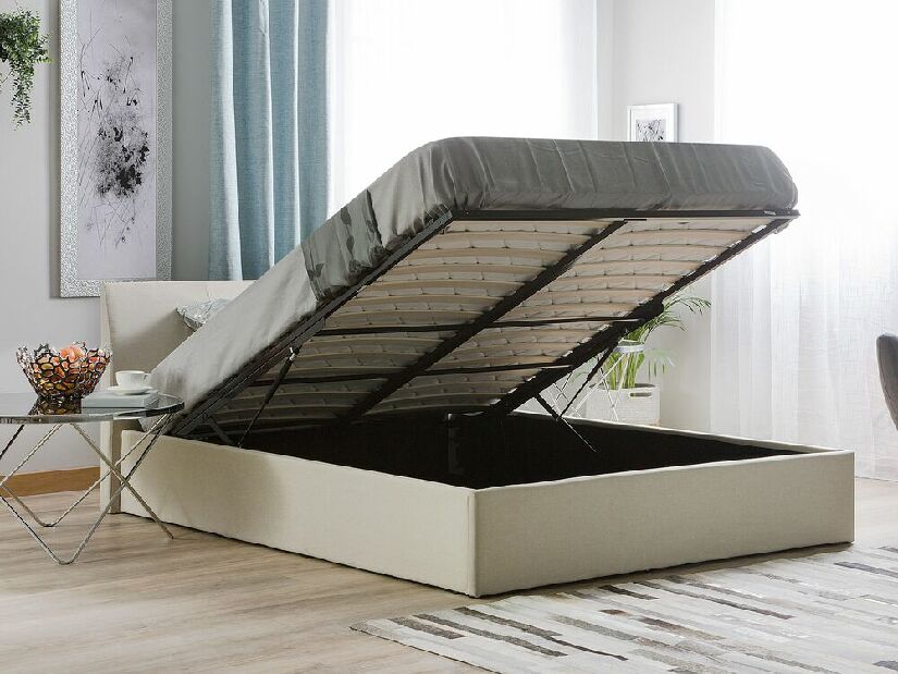 Manželská posteľ 160 cm Orbza (béžová)