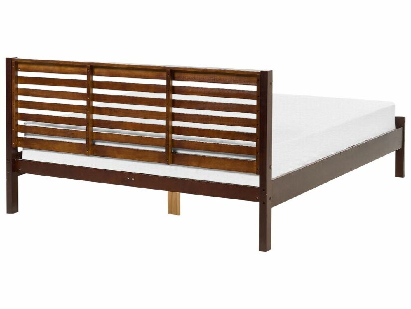 Manželská posteľ 160 cm CAROC (hnedá)