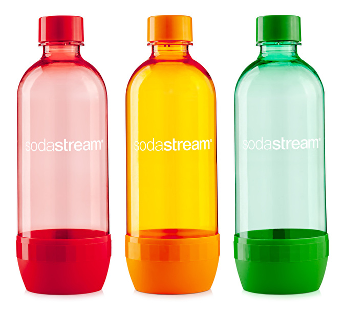 Náhradná fľaša Sodastream TRIPACK ORANGE/GREEN/RED 1l (3ks) *výpredaj