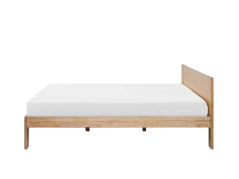 Manželská posteľ 180 cm NANTERRE (s roštom) (svetlé drevo)