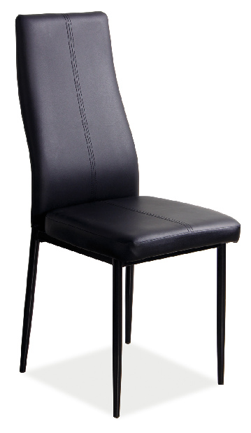 Jedálenská stolička Hubert (ekokoža čierna)