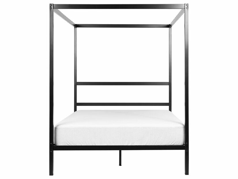Manželská posteľ 140 cm Lesta (čierna)