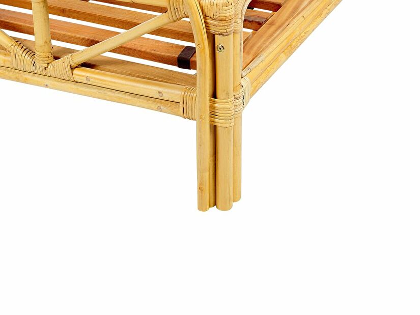 Manželská posteľ 180 cm Floyd (svetlé drevo) (s roštom)