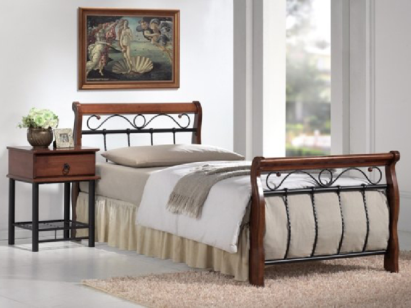 Jednolôžková posteľ 90 cm Venecja A (s roštom) *výpredaj