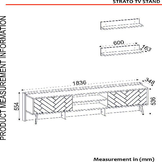 Obývacia stena Stratocaster (Antracit + Orech)