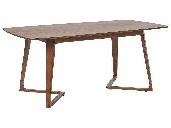 Jedálenský stôl HAXAR (tmavé drevo) (pre 6 osôb)