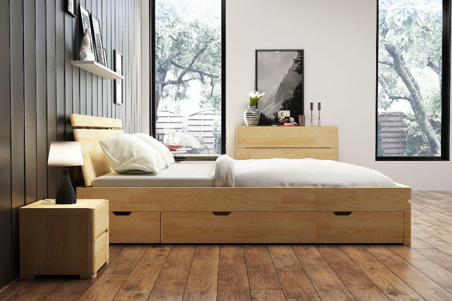 Jednolôžková posteľ 120 cm Naturlig Bavergen Maxi DR (borovica) (s roštom a úl. priestorom)