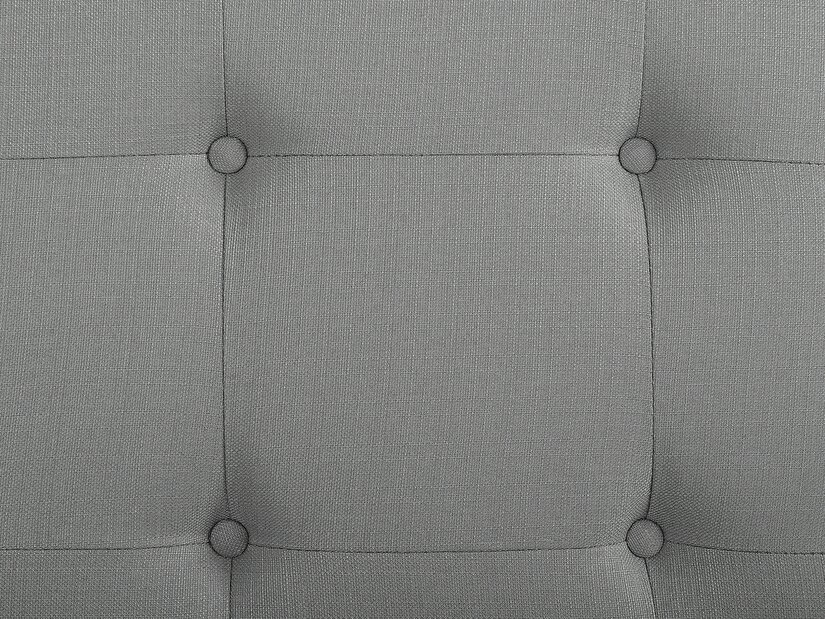 Manželská posteľ 180 cm TURIN (s roštom) (sivá)