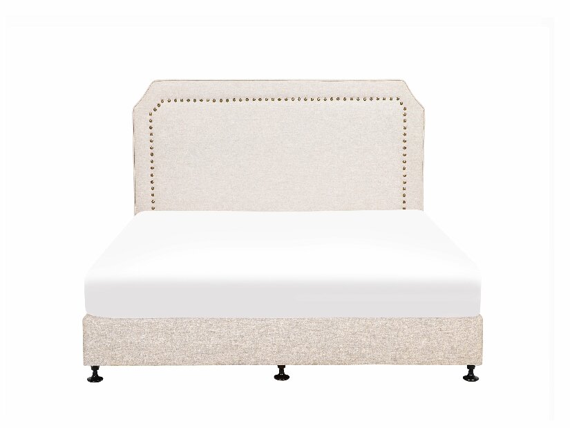 Manželská posteľ 160 cm COLOGNE (s roštom a matracom) (béžová)