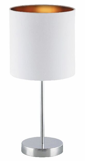 Stolová lampa Monica 2528 (biela + zlatá + chrómová)