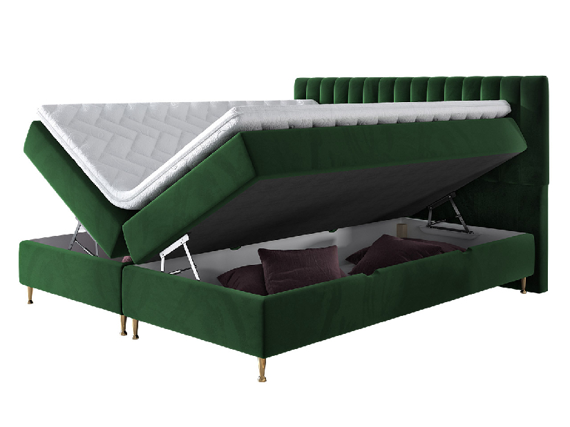 Kontinentálna posteľ 160 cm Ratel (béžová) *výpredaj