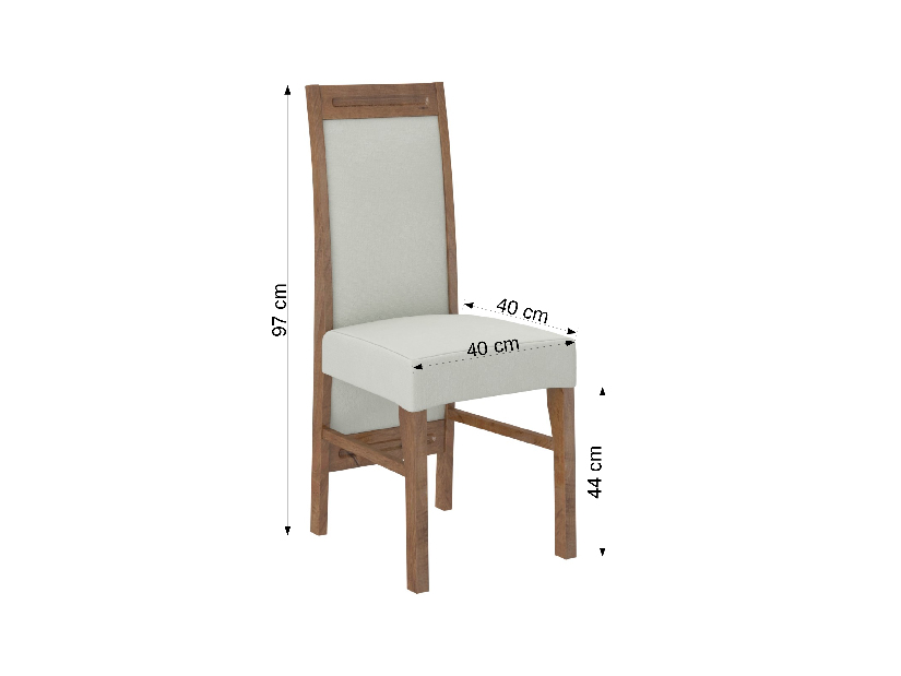 Jedálenská stolička Raviel57 (jelša + kronos 27132)