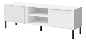 TV stolík/skrinka Munkki 6 (biela + čierna)