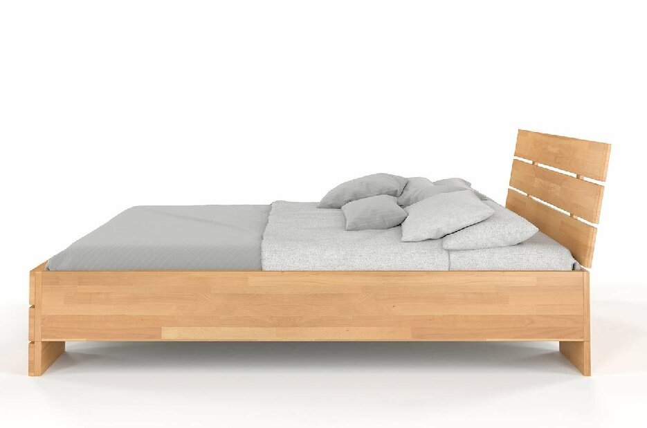 Manželská posteľ 200 cm Naturlig Lorenskog High (buk)