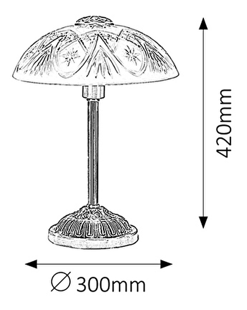 Stolová lampa Annabella 8634 (bronzová)