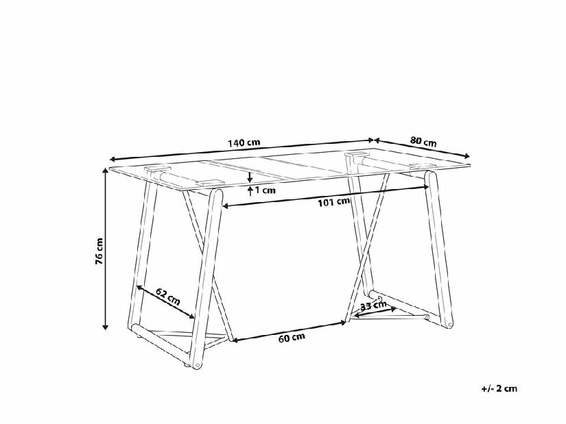 Jedálenský stôl TAMIRA (čierna + sklo) (pre 6 osôb)