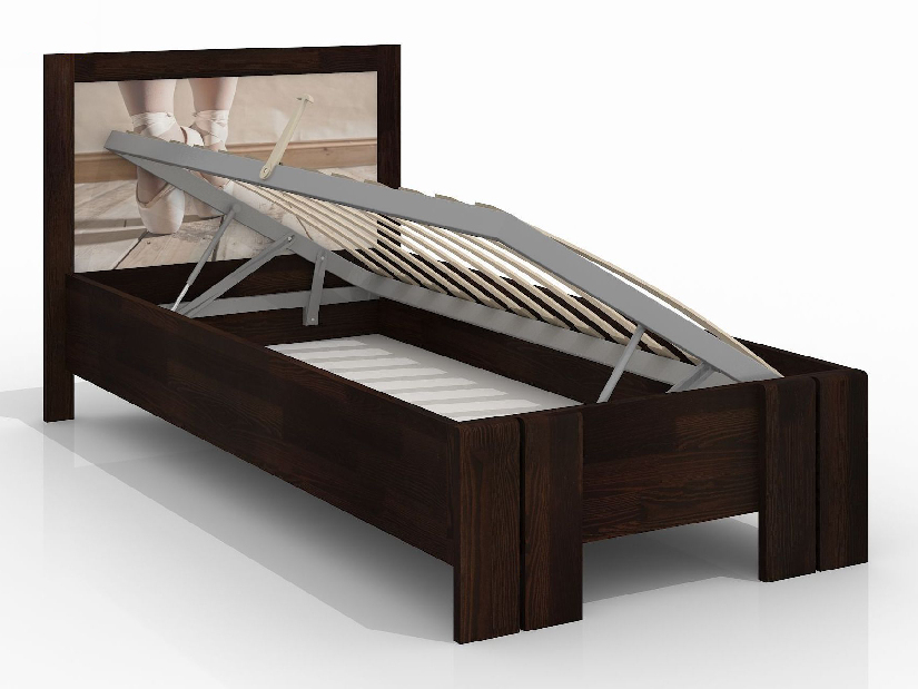 Jednolôžková posteľ 90 cm Naturlig Kids Manglerud High BC (borovica) (s roštom)