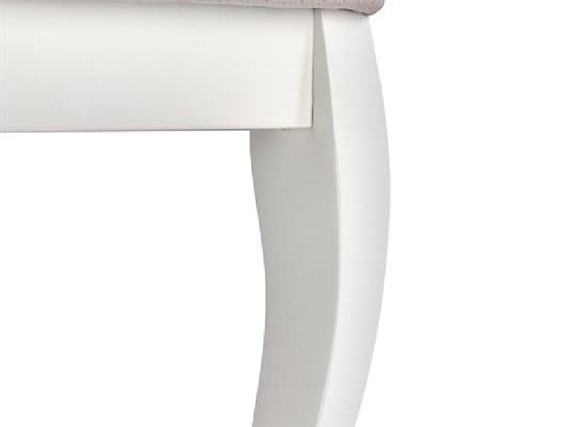 Jedálenská stolička Velly (biela + sivá)