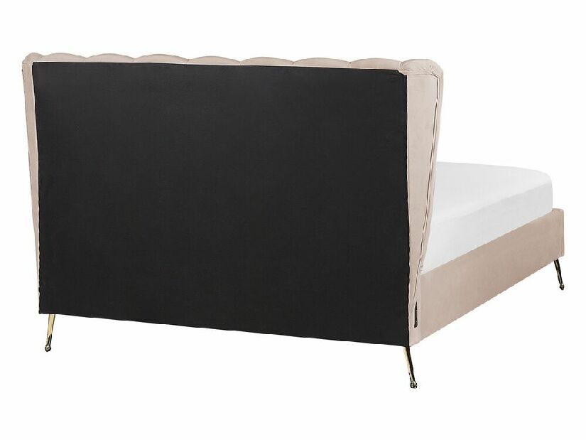 Manželská posteľ 140 cm Mirabell (sivobéžová) (s roštom) (s USB portom)