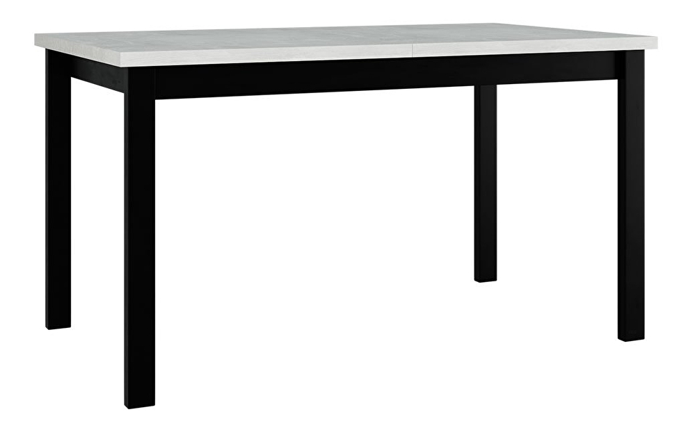 Rozkladací stôl 80 x 140+180 II (biela L) (čierna)