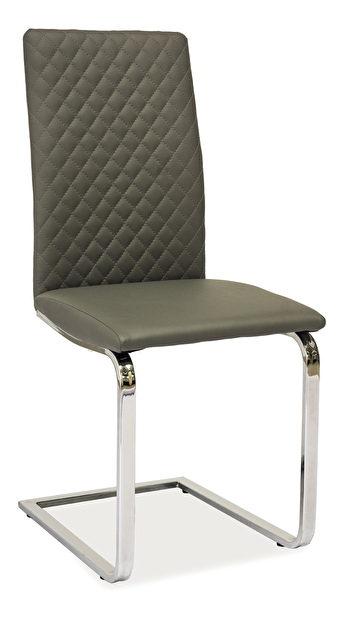 Jedálenská stolička H-370 (ekokoža sivá)