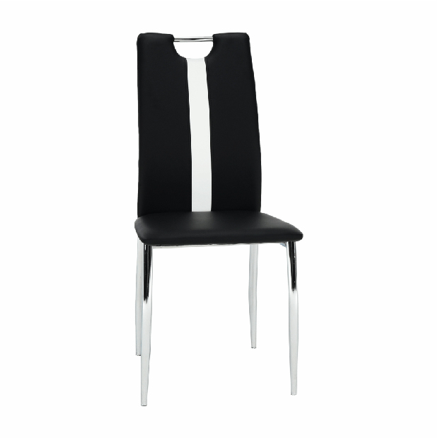 Jedálenská stolička Scotby (čierna + biela)