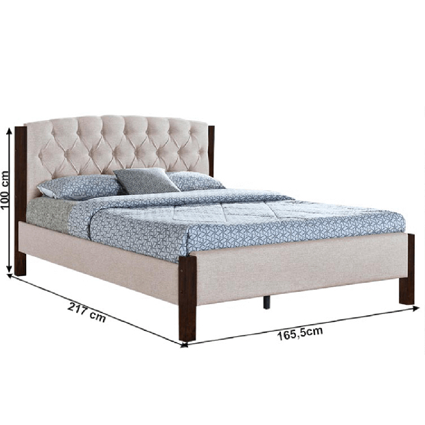 Manželská posteľ 160 cm Elenera (s roštom)