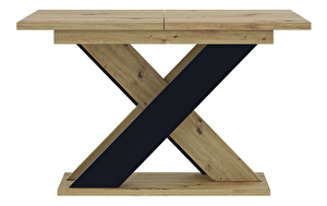 Jedálenský stôl Xalin (artisan + čierna) (pre 4 až 6 osôb)
