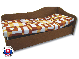 Jednolôžková posteľ (váľanda) 80 cm Abigail (Gusto 11 + Hnedá 13) (P)