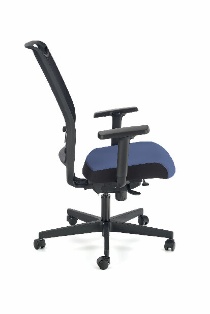 Kancelárska stolička Galatta (čierna + modrá)