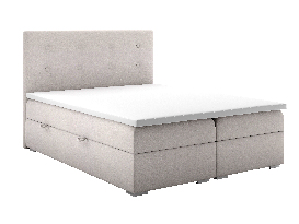 Manželská posteľ Boxspring 160 cm Rinoletto (béžová) (s úložným priestorom)