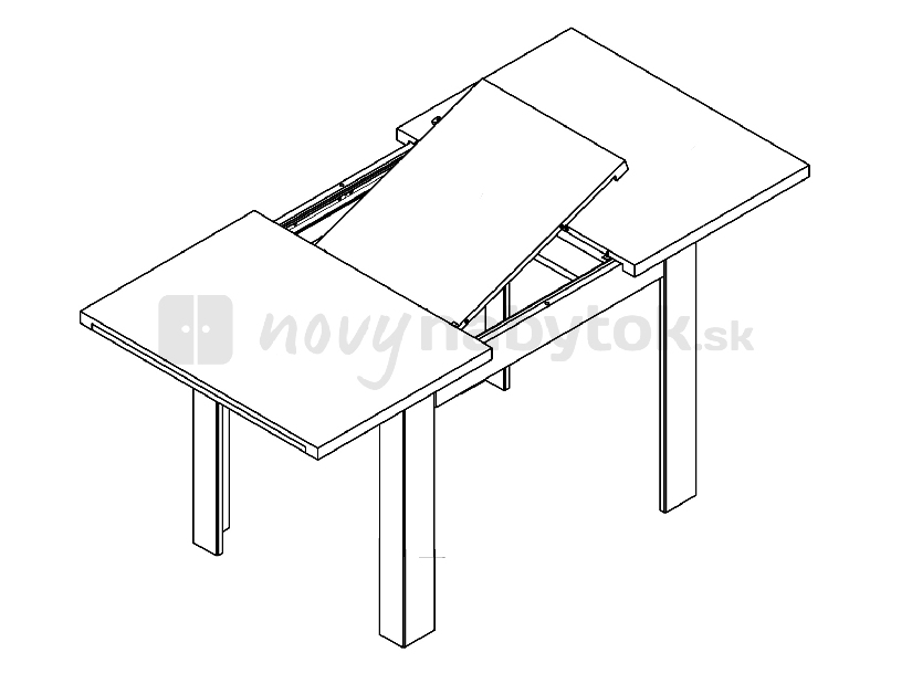 Jedálenský stôl BRW STOL/110/75 (pre 4 až 6 osôb)